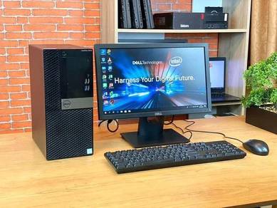 Fullset Pc Dell Core i7 Gen  SSD 240gb Ram8gb Laju