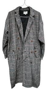 textured wool blend TRENCH COAT 
