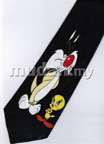 Sylvester Cat Daffy Duck Bugs Bunny Fancy Neck Tie
