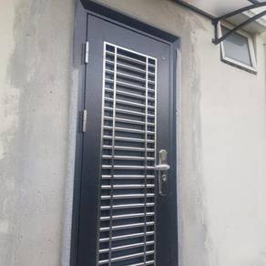 SAFETY DOOR INSTALL l pintu besi keselamatan