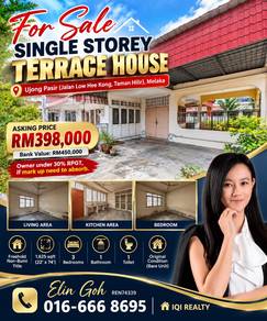 1-storey Terraced House For Sale in Ujong Pasir,MLK