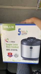 Milux Periuk Nasi Kurang Gula 1.8L