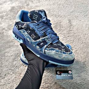 Louis Vuitton Monogram Denim Trainer Sneakers