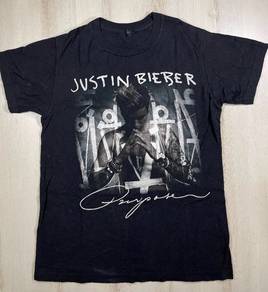 Justin Bieber Black Tee #BL2 Used
