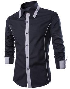 [12.12] KEMEJA HITAM BLACK SHiRT LENGAN PANJANG
