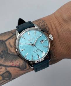 Custom Seiko Mod 40.5mm Sky Blue Diamond Sakura