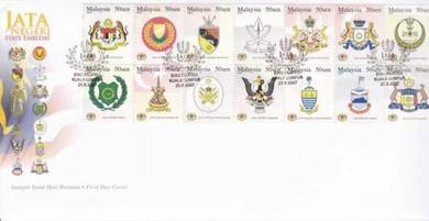 First Day Cover State Emblem Malaysia 2007