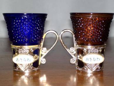 Cawan vintage ornate mini shot glass 2