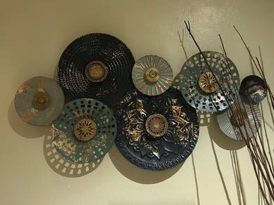 3 Set Metal Wall Deco