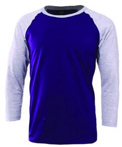 Tshirt Raglan Long Sleeve Code1028 LS Purple/Grey