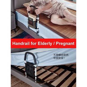 Bedside handrails the elderly to get up on bed