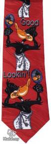Daffy Duck Red Novelty Cartoon Fancy Neck Tie