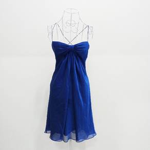 Designer Daniel Yam blue ladies floaty evening par