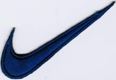 Nike BLUE Badge Iron On Embroidered Patch