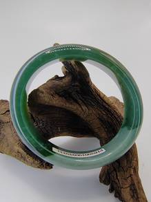 Gelang Jadeite 57.80mm X 51.00mm Ice Bluish Green