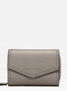 CHARLES & KEITH Envelope Fold Over Short Wallet 