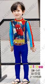 Baju renang swimsuit Long Sleeves SW141 SPIDERMAN
