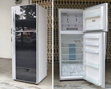 Toshiba Glass Door Fridge Peti ais 480Liter