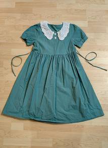 LaceCollar Long Skirt