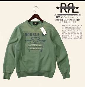 RRL Ralph Lauren Double V Sweatshirt Green Ranch W