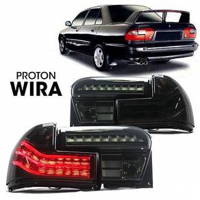 Lampu depan wira golf dan lampu belakang light bar