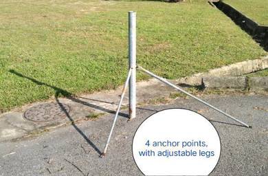 Stand for Parabola, 3" pipe, 4' tall