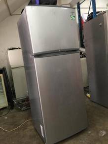 Silver Grey Fridge Refrigerator Samsung Peti Sejuk