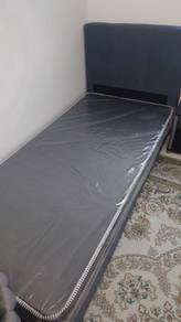 NEW Single Bed Frame with Headboard and Mattress