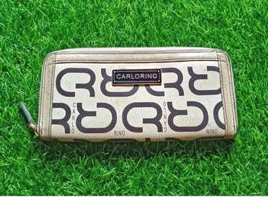 Carlo Rino Original leather long wallet purse