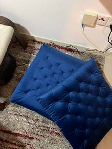 Navy Blue Tufted Floor Cushion