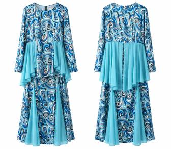 Baju kurung pre❤️ custom made (Blue)