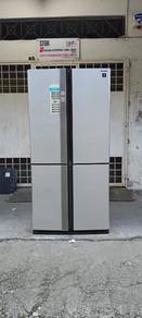 Jenama sharp 4door fridge refrigerator 605L