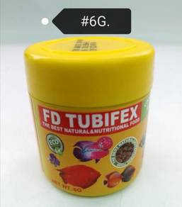 SISO Tubifex 6gram Fish Feed Food Makanan Ikan