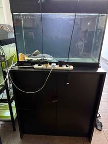 cabinet with aquarium