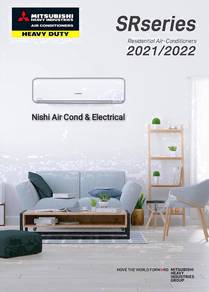 Mitsubishi 1hp Air Cond + pasang