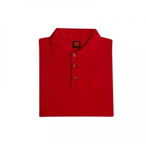 T-shirt Plain Polo Oren Sport Short Sleeve Red