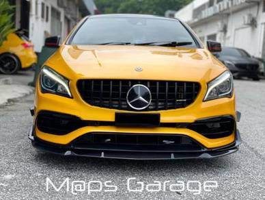 Mercedes benz cla cla45 carbon front lip bodykit