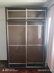 5x8ft Almari Baju Wardrobe Sliding Door Drawer Clo