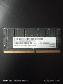 Laptop DDR4 16GB Apacer