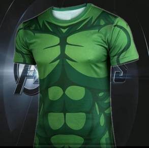 HULK Superhero QuickDry Sport Short Sleeve T-Shirt