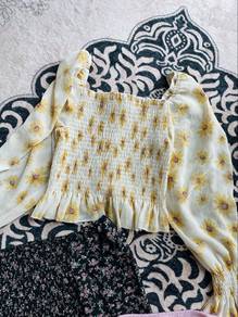 Blouse off shoulder & crop top