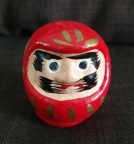 Japanese Red Daruma Doll Wish Making for Good Luck