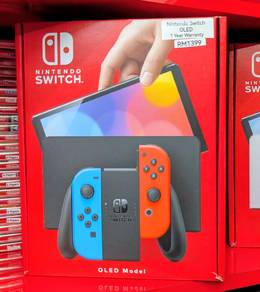 New 1 Year Warranty Nintendo Switch OLED Neon