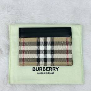 Authentic Burberry Cardholder Checkered Brown