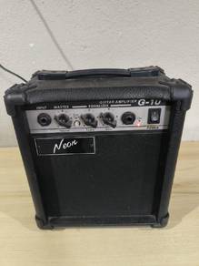 Black Neon G-10 guitar amplifier with control knob