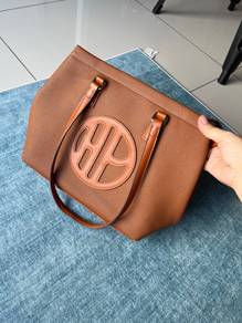 Brown color Hish Puppy tote bag