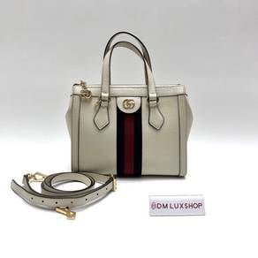 Preloved Gucci Web Ophidia Small White Tote Bag
