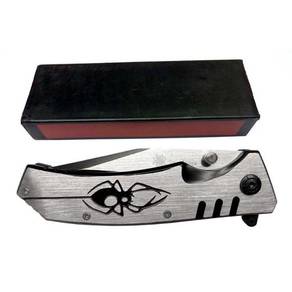 Camping Hiking Spyderco Black Widow Folding Knife