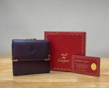 Luxury vintage Cartier Trifold coin Purse✨