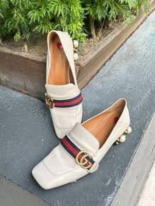 Gucci Peyton Leather Pearl Embellished Marmont